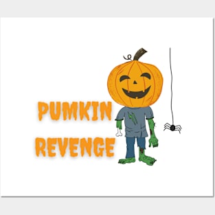 zombie pumkin revenge Posters and Art